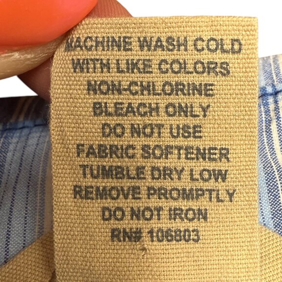 EUC Women's DULUTH TRADING CO. Sidewinder Plaid Gardening Shirt Blue | Size XL - Picture 10 of 10